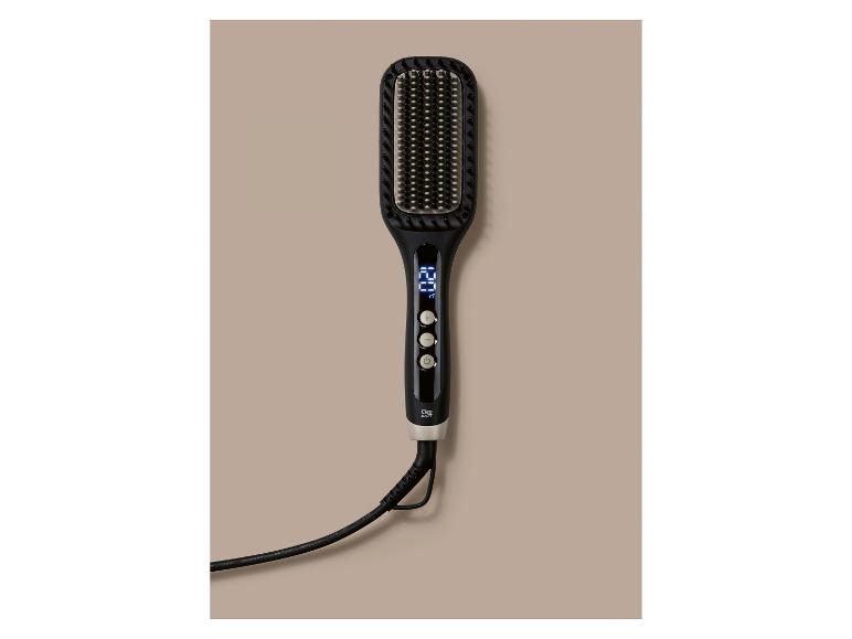Brosse lissante noire avec écran numérique et boutons de commande