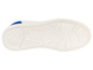 Semelle de chaussure blanche avec un motif rainuré.