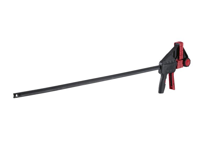 Serre-joint de menuisier à une main avec poignée noire et rouge