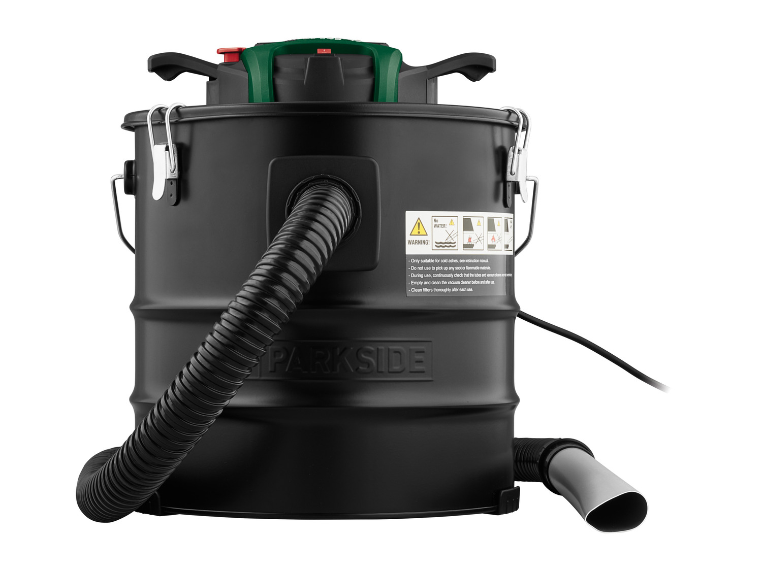 Aspirateur à Cendres Parkside PAS 1200 F5 - 1200W, Sans Sac, Neuf (carton Légèrement Abîmé)