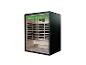 Sauna infrarouge noir avec porte vitrée et éclairage vert