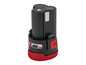 Une batterie X12V TEAM noire pour outils.
