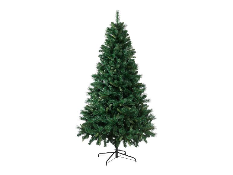 Sapin de Noël artificiel vert avec support en métal noir