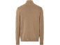 Pull col montant homme, beige, vue arrière.