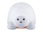 Une lampe de nuit blanche en forme de tortue.