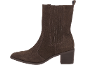 Bottines en daim marron pour femme avec talon bloc