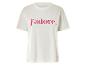T-shirt blanc avec l'inscription 'j'adore'.