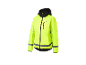 Veste de cyclisme Crivit jaune à capuche.