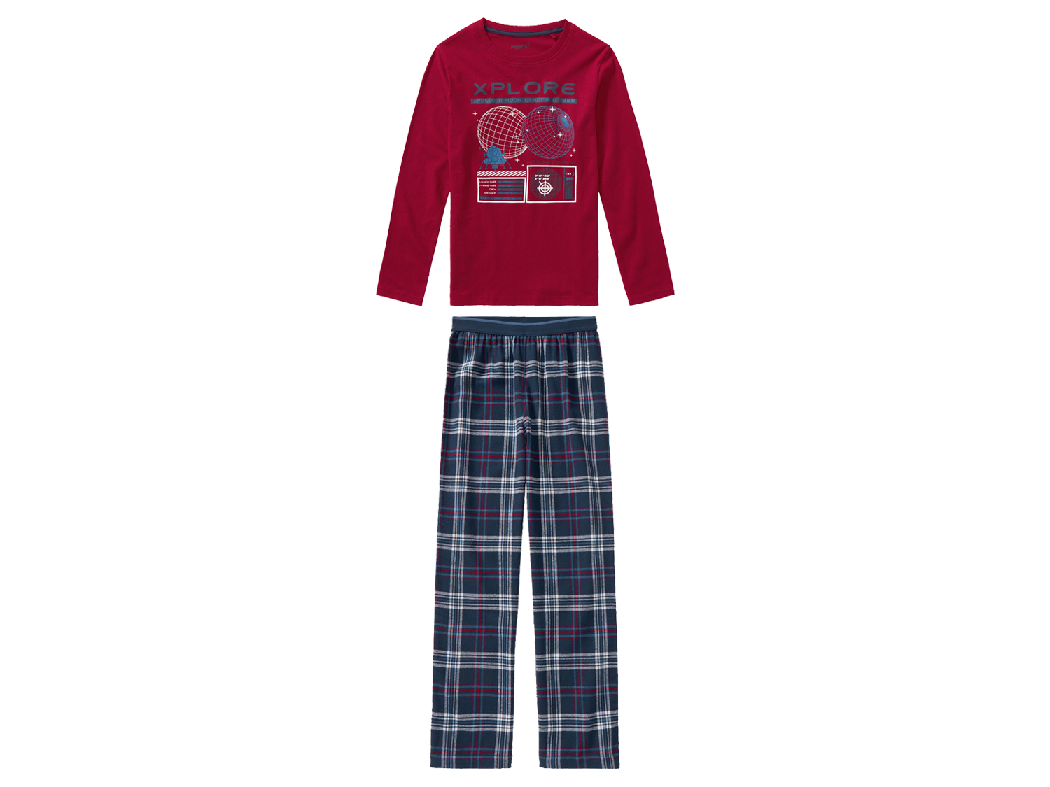 pepperts!® Pyjama garçon (rouge/bleu marine)