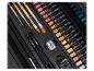 Coffret d'art Crelan avec pinceaux, crayons, pastels et accessoires.