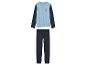 Pyjama enfant avec haut bleu clair et bas marine.