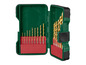 Un jeu de 12 forets dans un coffret vert