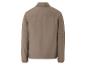 Une veste coupe-vent beige à manches longues.