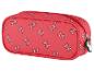 Trousse rouge à motifs Minnie, fermeture éclair.