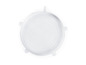 Un couvercle rond en silicone pour conserver les aliments.