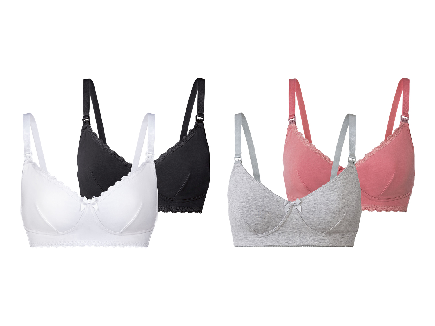 esmara® Lot de 2 soutiens-gorge d'allaitement femme