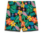 Shorts d'été à imprimé floral et feuillage.
