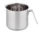 Casserole en acier inoxydable avec bec verseur et graduations