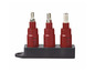 Trois tournevis isolés rouges de tailles H5mm, H6mm et H8mm.