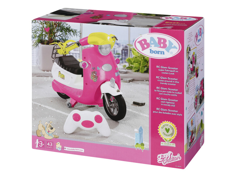 Aller en mode plein écran : Baby Born City-Glam Scooter télécommandé - Image 5