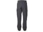 Pantalon cargo gris foncé avec taille élastique et chevilles resserrées.