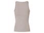 Débardeur côtelé beige, vue de dos.