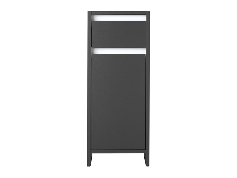 Aller en mode plein écran : LIVARNO home Armoire latérale de salle de bains Oslo, 32 x 80 x 28 cm, anthracite - Image 7