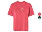 T-shirt à manches courtes rose avec logo FB.