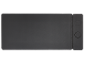 Sous-main noir avec un panneau de commande sur la droite.