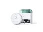 Un robot aspirateur Ecovacs avec sa base de chargement.
