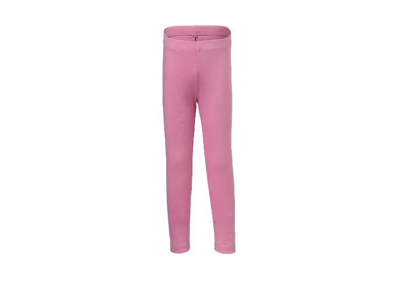Legging uni rose pour fille