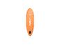 Planche de SUP gonflable orange avec boîtier d'aileron noir.