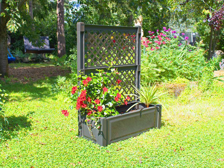 Aller en mode plein écran : KHW Bac à fleurs avec trellis, 110 L - Image 27