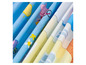 Parure de lit avec motif Peppa Pig en bleu, jaune et blanc.