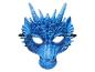 Un masque de dragon bleu pour le carnaval ou une fête.