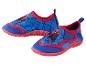 Chaussons de bain Spiderman pour enfant : bleu et rouge.