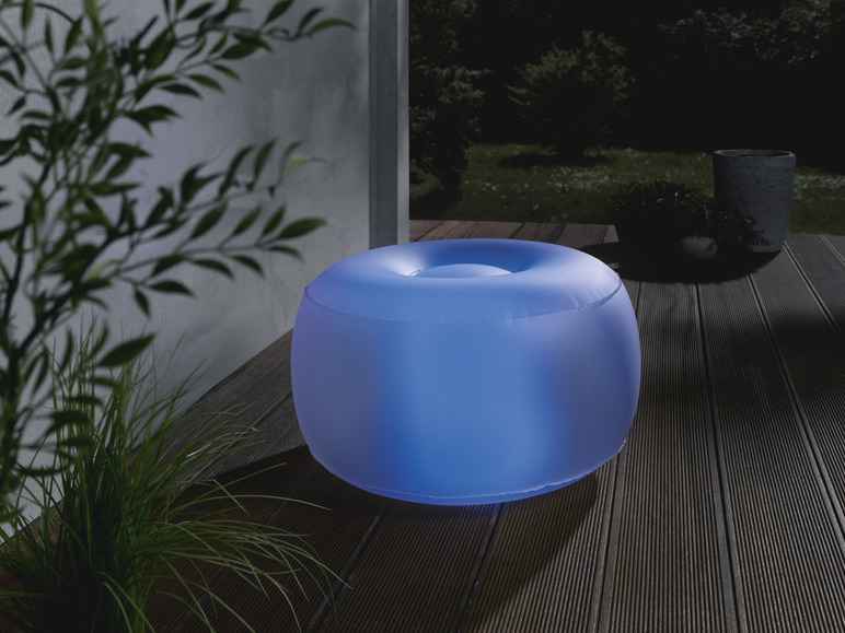Aller en mode plein écran : LIVARNO home Pouf gonflable à LED, 16 couleurs - Image 6
