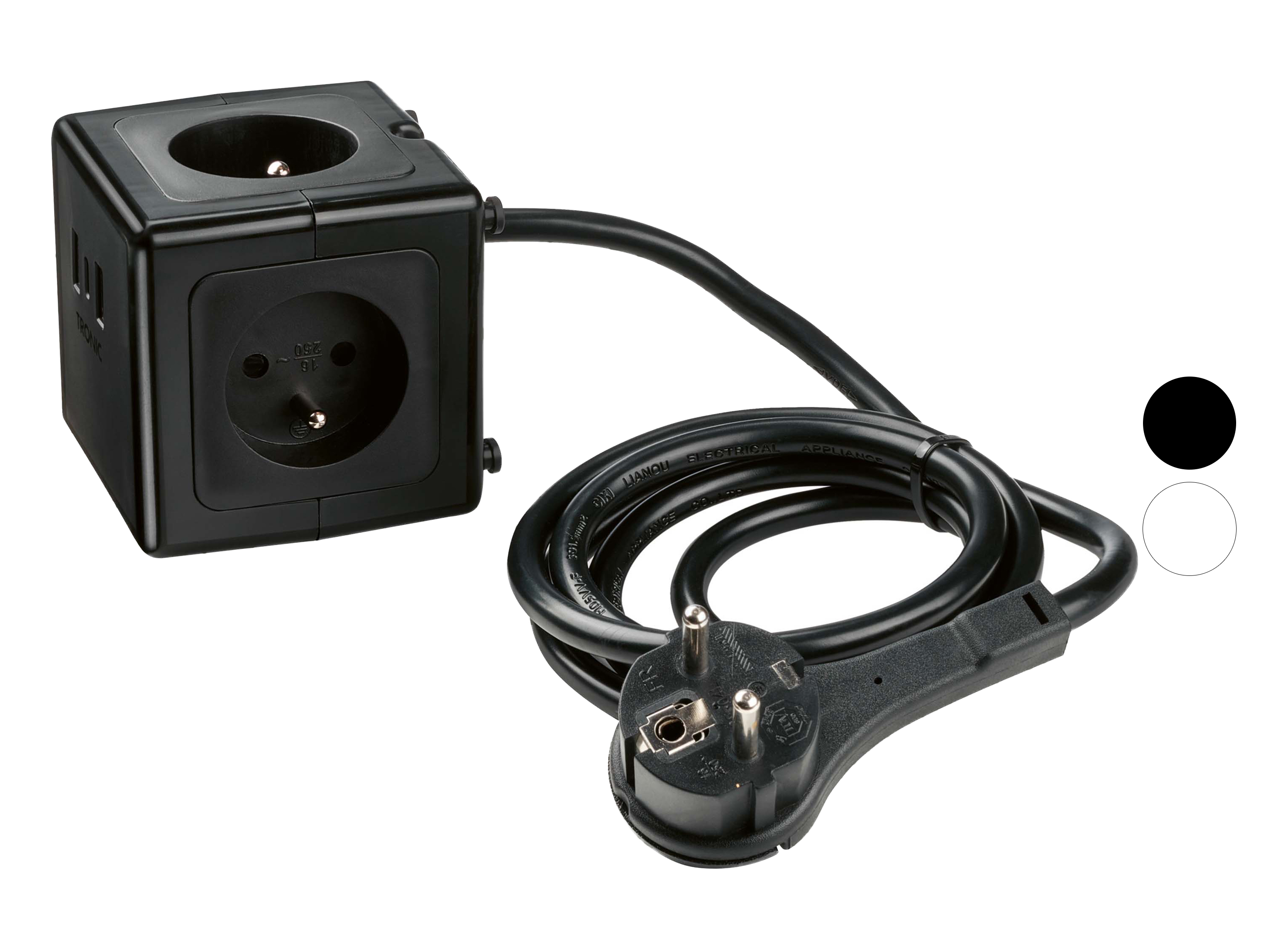 TRONIC® Cube multiprise avec ports USB