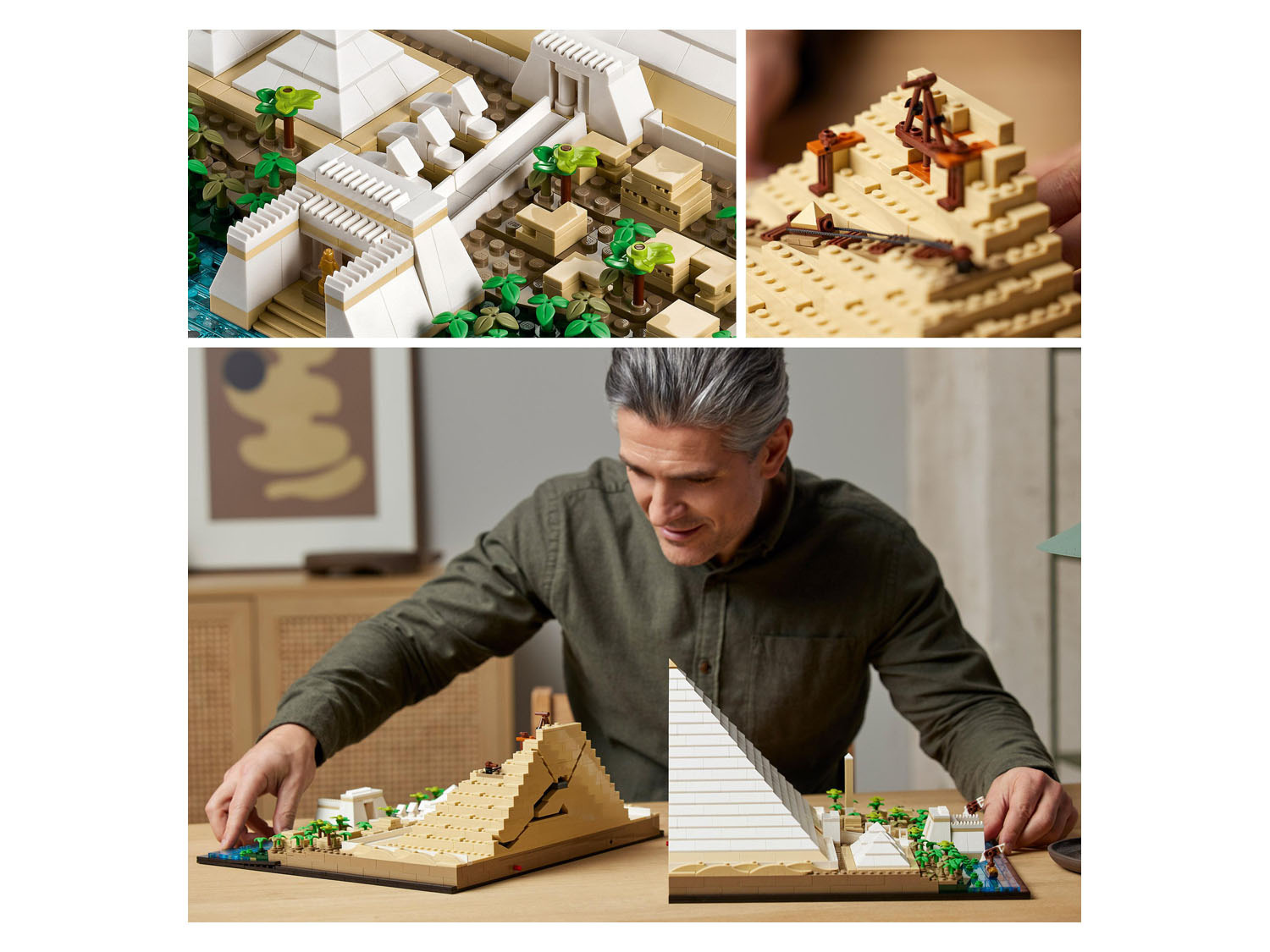 Construisez une grande pyramide LEGO complète de Gizeh avec un