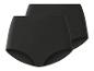 Deux culottes noires taille haute pour femme