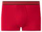Caleçon boxer rouge pour homme avec ceinture rouge foncé et noire