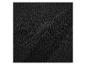 Gros plan d'un tissu noir avec une texture fine et uniforme.
