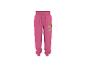 Pantalon de jogging rose pour fille avec imprimé chiot et texte.
