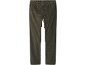Pantalon en velours côtelé vert olive pour homme