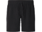 Short noir en tissu froissé avec cordon de serrage à la taille.