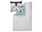 Parure de lit avec motif animal et oreiller assorti