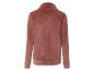Un sweat en velours rose à manches longues