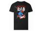 T-shirt noir pour homme avec Spiderman et le texte 'AMAZING DAD MARVEL'.