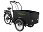 Un triporteur électrique noir de la marque Sachsrad.