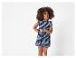 Adorable robe rayée marine et petit sac assorti pour enfant.